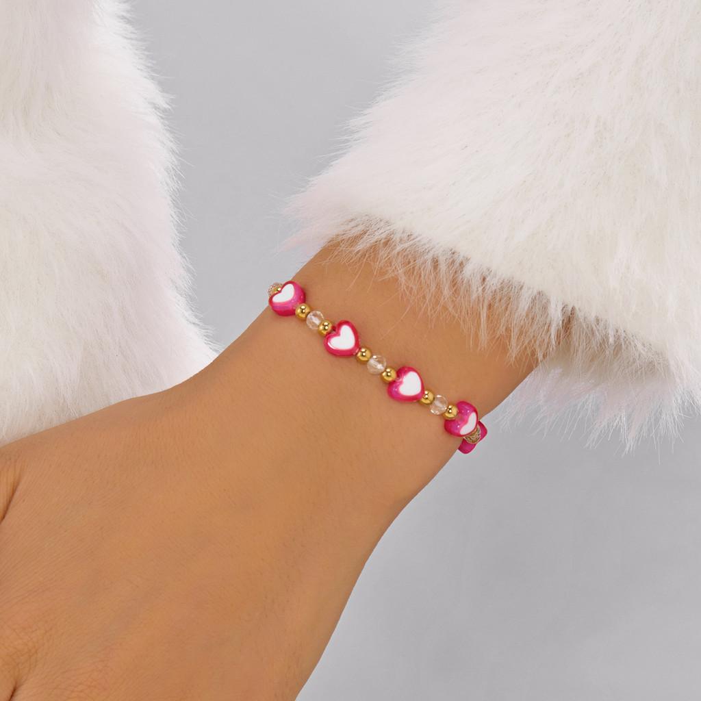 

Браслет дружбы с кристаллами в форме сердца и плетеным вручную дизайном для подарка парам StyleF