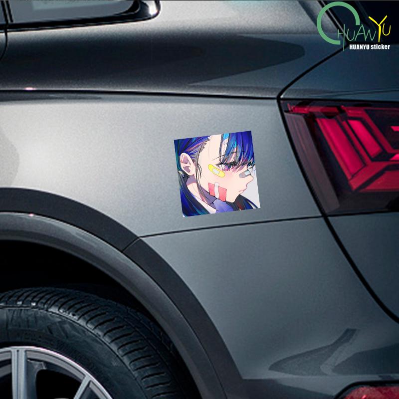 Fun Anime Creative Avatar Sticker Car Sticker Car Window Motorcycle Bumper Reflective Anti water Car Sticker