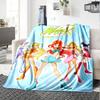 1pc Winx Club Friendship flannel Blanket for Super Soft Cute Comfort Blanket for Travel Bedding Couch Sofa Blanket Y73021