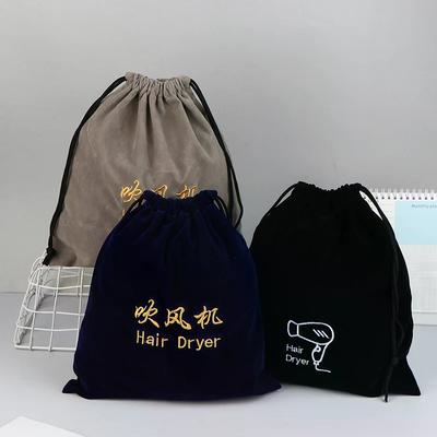 Hair Dryer Cloth Bag Hair Diffuser Hair Dryer Bag Drawstring Closure Cover Cloth/Flocking Storage Belt Mouth Drawstring Dust Bag