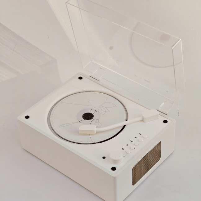 Retro Bluetooth CD Player & Speaker | Portable Rechargeable Home Audio System