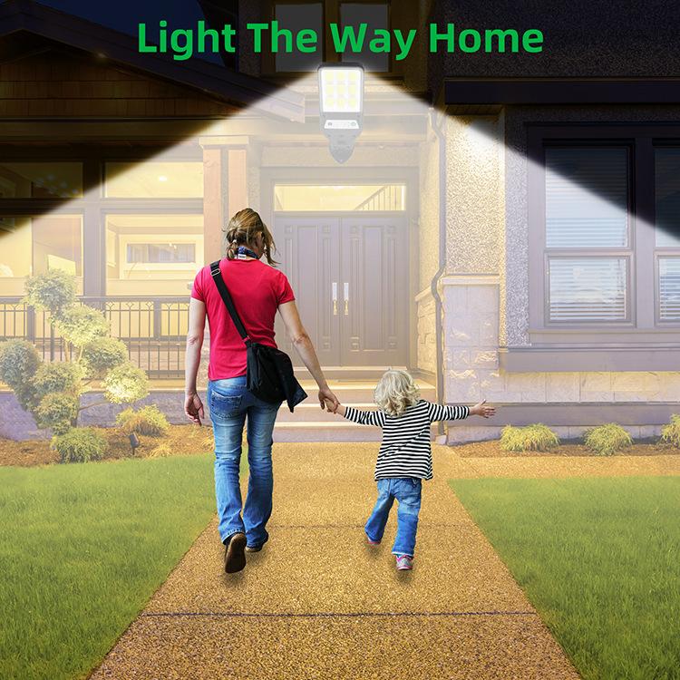 Solar Led Light Sunlight Outdoor Powerful Outdoor Motion Sensor Solar Lamp Garden Street Spotlight Wall Lamp