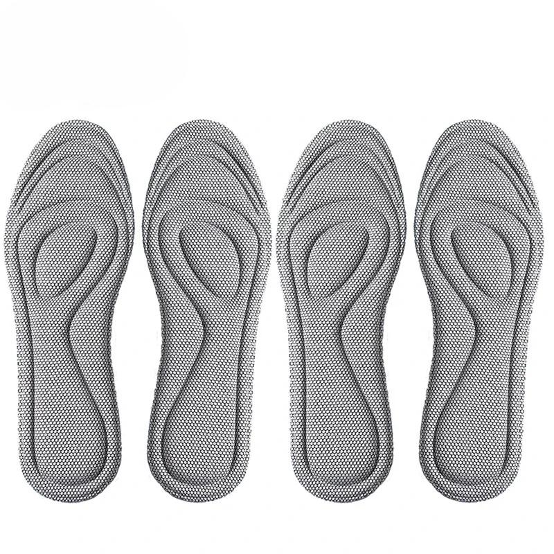 2 Pairs Memory Foam Orthopedic Insoles for Shoes Antibacterial Deodorization Sweat Absorption Insert Sport Shoes Running Pads