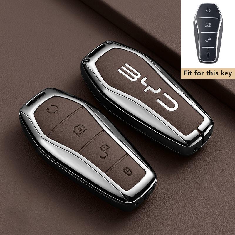 

Zinc Alloy Car Key Case for BYD Tang L EV DM DMi DM-i 2022 2023 2025 2026 Keychain Remote Cover Shell Holder Fob Accessories (as the picture,for BYD Tang)