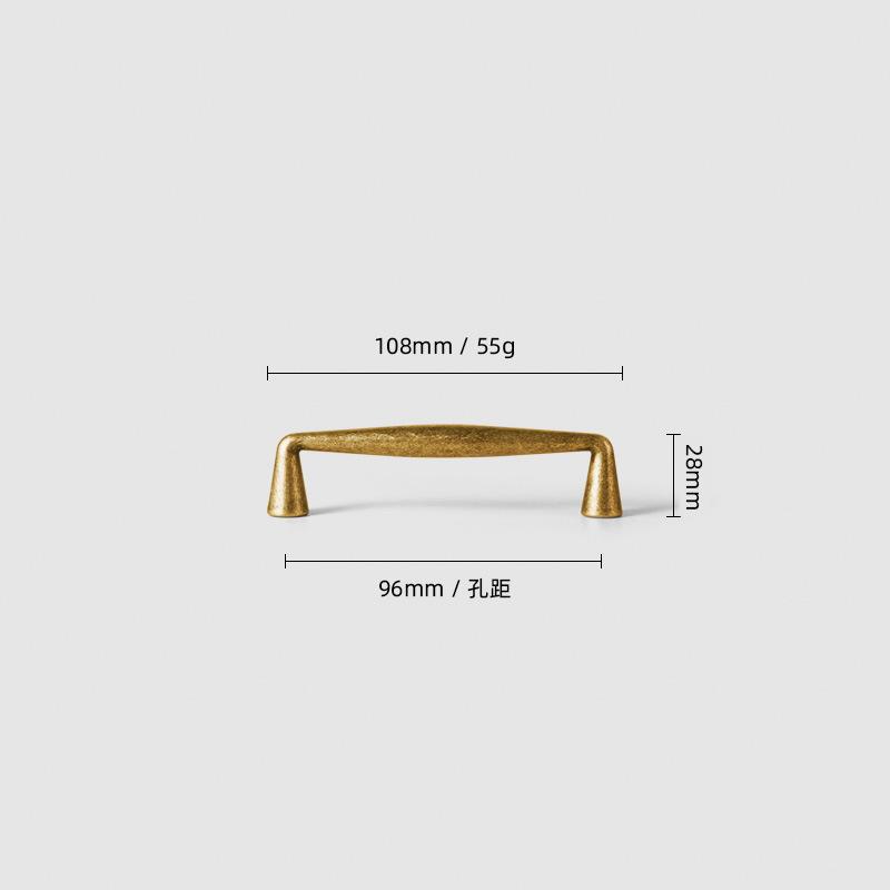 Antique Bronze Vintage Kitchen Dresser Cabinet Handles Simple Light Luxury Wardrobe Drawer Pulls for Cabinet Doors Furniture