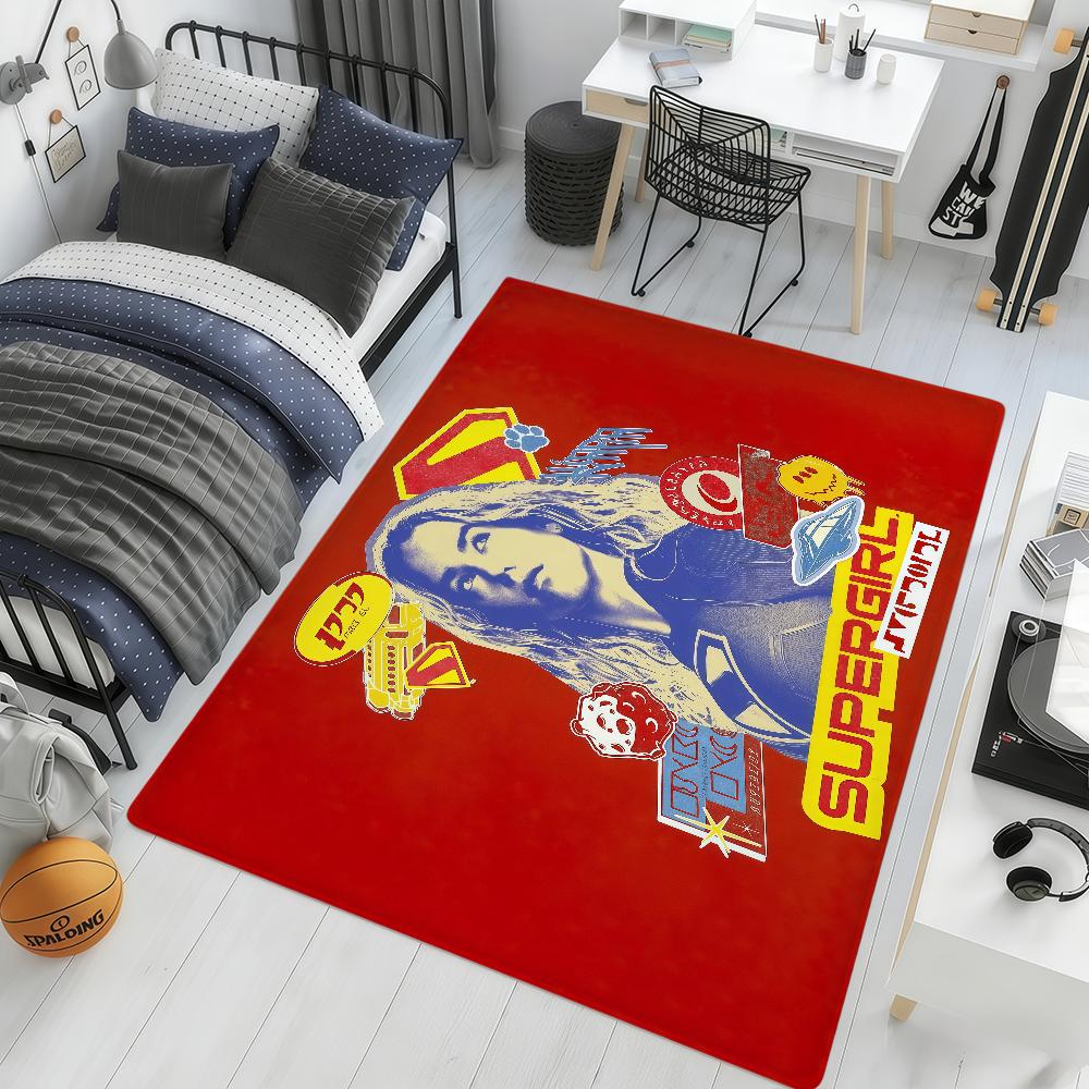 movie cool art S-Supergirl ML hogar Bedside Rug Kitchen Bath Floor Mat Hallway Balcony Carpet Entrance Doormat Decor Home