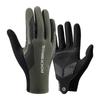 Shock-Absorbing Cycling Gloves Size M - Green Black