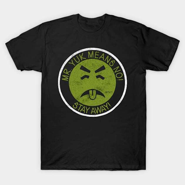 Новый Mr Yuk Значит Нет Держись Подальше Забавная Тема Юмор Пародия Футболки Унисекс Футболка XXL