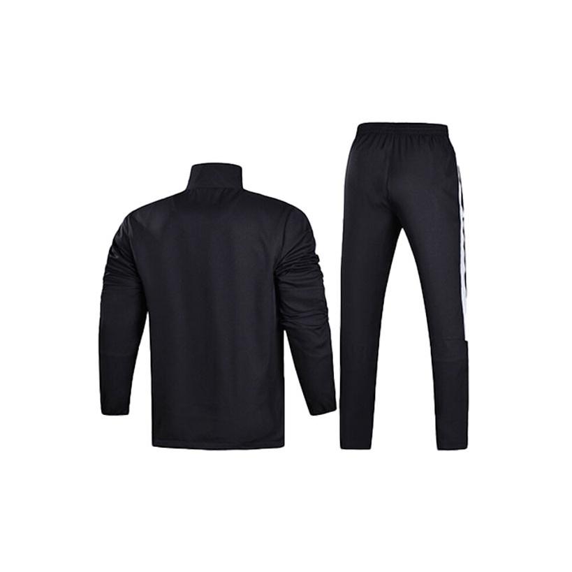 Li-Ning Color Block Jacket And Pants Sports Set Men Sports Set Black AACN001-1