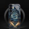 The Little Girl's Glass Phone Case Under the Light Is Suitable for Samsung Galaxy S26 S25 S24 S22 S21 S20FE/Ultra/Plus Anti Drop