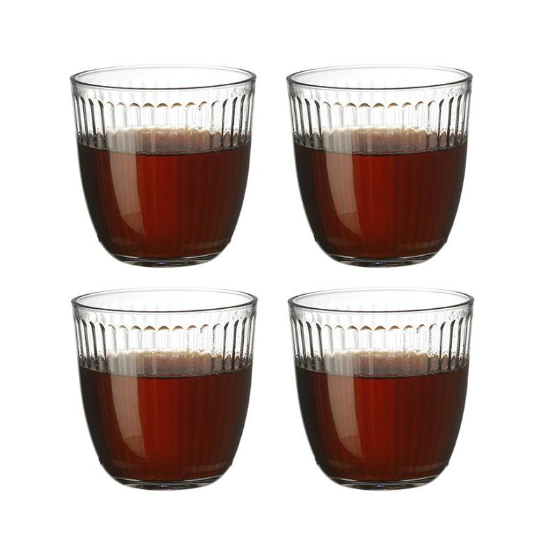 

250 мл/360 мл кружка для кофе, стаканы для коктейля, простая чашка для воды, сока, молока, холодных напитков, кружки для кафе, полосатая бутылка для воды 4pcs