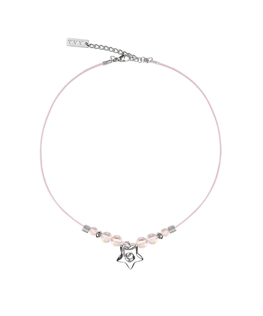 Vvv Star Aurora Beaded String Necklace