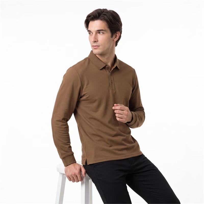 Pierre Cardin Men's Wool Blend Antibacterial Long Sleeve Polo Shirt