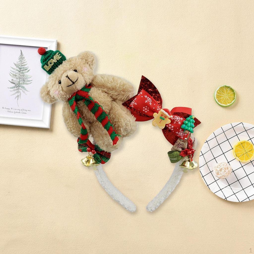 Christmas Bear Headband Headwear for Birthday Role Play