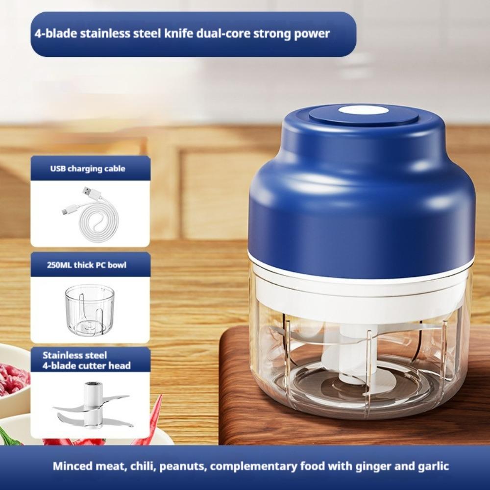 New USB Electric Garlic Chopper Mini Portable Veggie Chopper 320ml 250ml Meat Mincer Cooking Tool