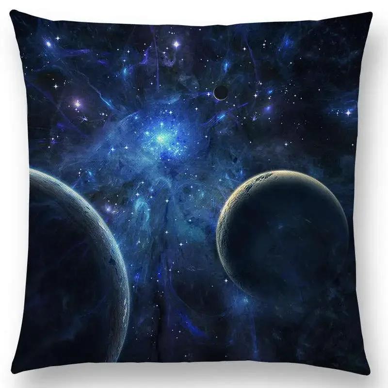 Beautiful Planets  Cushion Cover  Space Home Decor Sofa Throw Pillow Case Aesthetic Pillow Cover Housse De Coussin