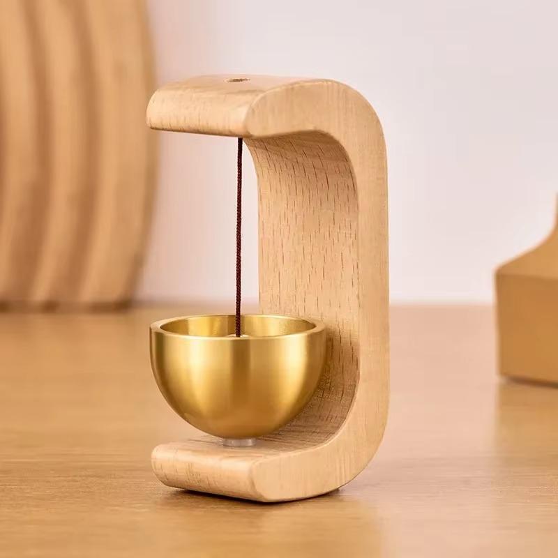 Room Decor Wooden Wind Chimes Wireless Doorbell Entrance Door Bell Decorative Wind Bell for Home Opening Hanging Decorations