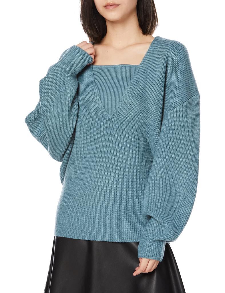Mila Owen Deep Knit with TUQ F Women's V-Neck Camisole, 09WNT214219,