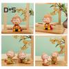 Cartoon Monkey King Figurine Sitting Sleeping Monkey Statue Great Sages Equalling Heaven Sculpture Home Office Car Dashboard Decoration Ornament