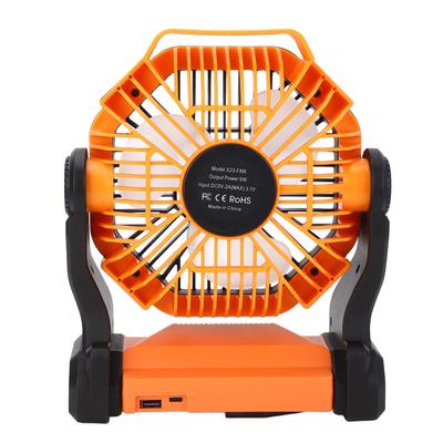 מאוורר קמפינג עם פנס LED רב-תכליתי 8000mAh נייד חיצוני מאוורר קמפינג בנק כוח עבור