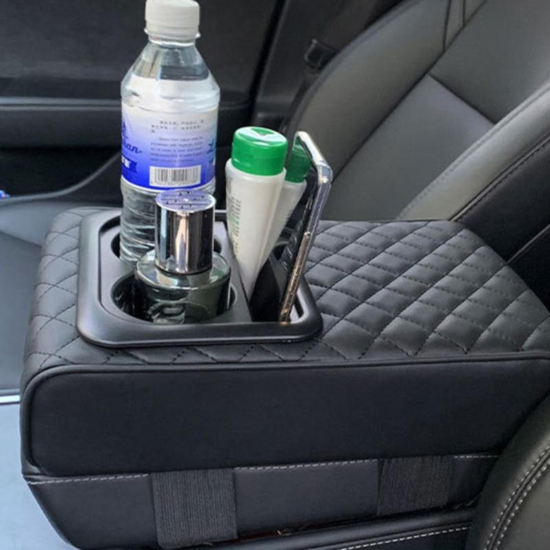 Abdeckung für die Armlehne der Mittelkonsole, Auto-Armlehnenbezug, kratzfestes Armlehnenkissen, verstellbarer Schutz, universell