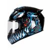 Full Face Motorcycle Helmet Adults ABS Material 3C Certified All Season Universal Fit With Visor