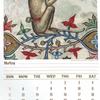 2026 Ugly Medieval Animals Wall Calendar Standard Size Coil Bound Desk Calendar Thick Paper