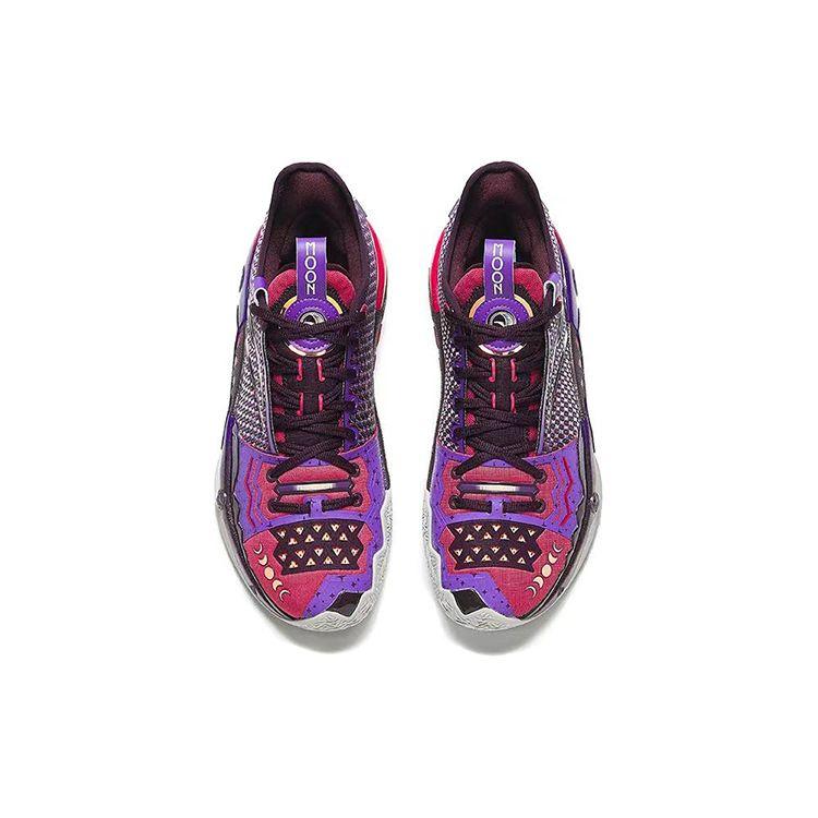 Kyrie Irving x Anta Shock Wave 5 Pro Moon Herren-Sneaker Lila Mitternachts-Pflaume Periwinkle-Rot 112411111S-1