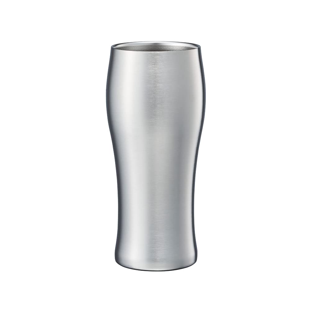 

Doshisha Beer Dishwasher Keeps Hot or Vacuum Silver Tumbler, 420ml, Safe, Cold, Insulated,