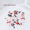 Candy Color Resin Bow Tie Nail Art Decorations - 100 Pieces (Large, Medium, Small)
