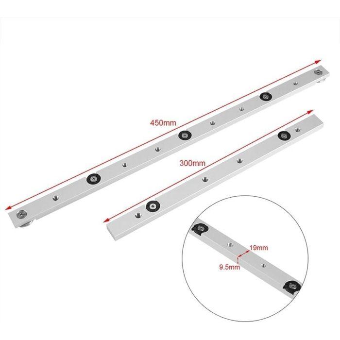 Aluminum Alloy T-Track Bar for Table Saw - Miter Bar 300 Mm (AIMOONSA)