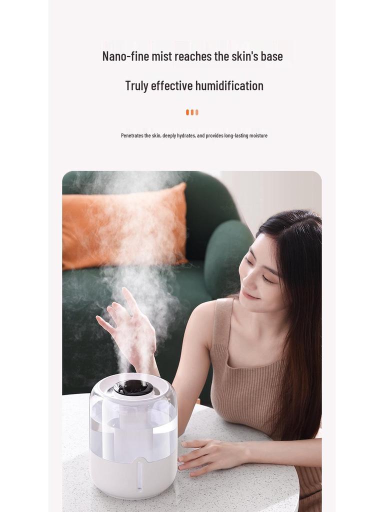 Extra Large Dual Spray Desktop Humidifier for Home and Office