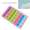 8pcs Assorted Colors Medicine Organizer Box 28 Compartments Daily Medication Organizer  Home Storage