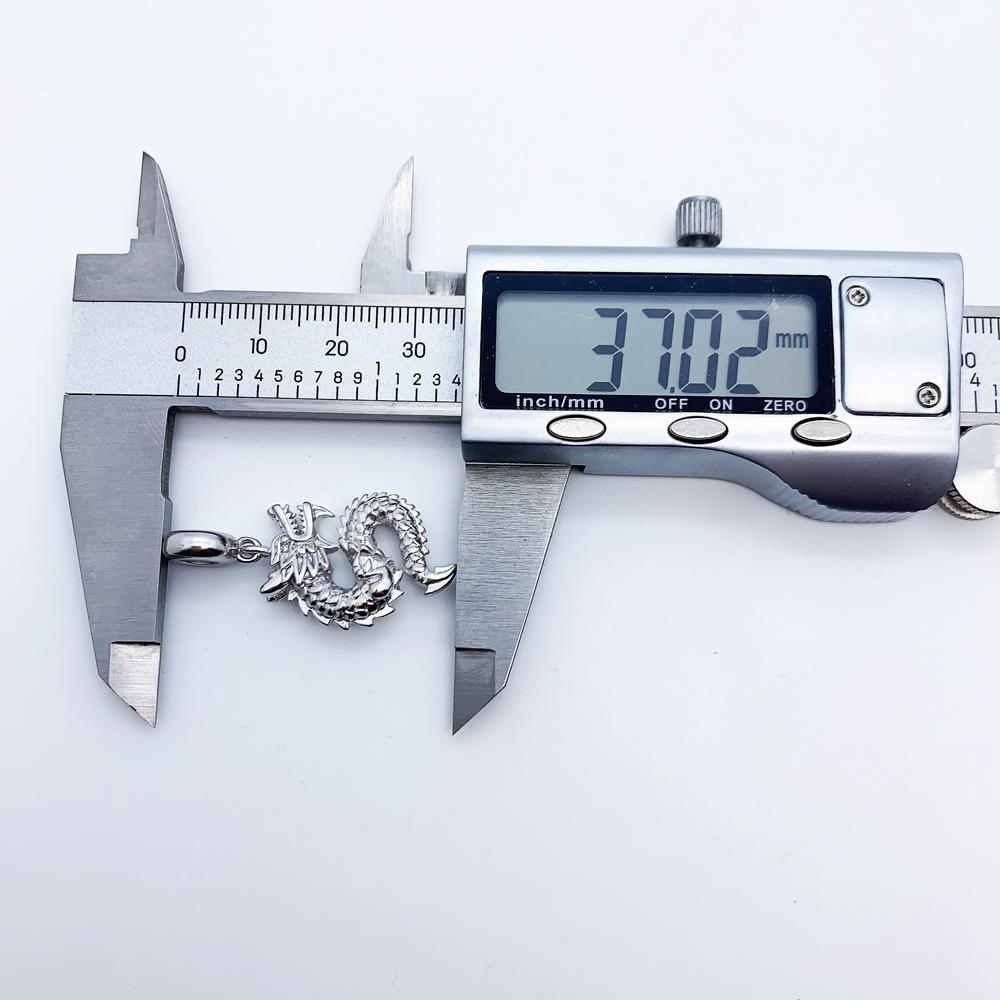 Dragon Dangle Charm Pendant Europe Style Vintage Jewelry Summer Gift For Women Men In Silver 925