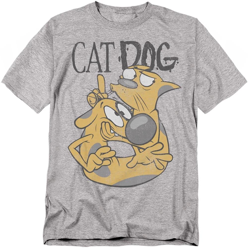 Catdog - Stuck Together -  Unisex Short Sleeve Children s T-shirt - Gray 150