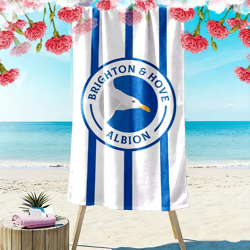 Brighton Print Beach Towel, Large Soft Quick Dry Towel for Beach Camping Swimming