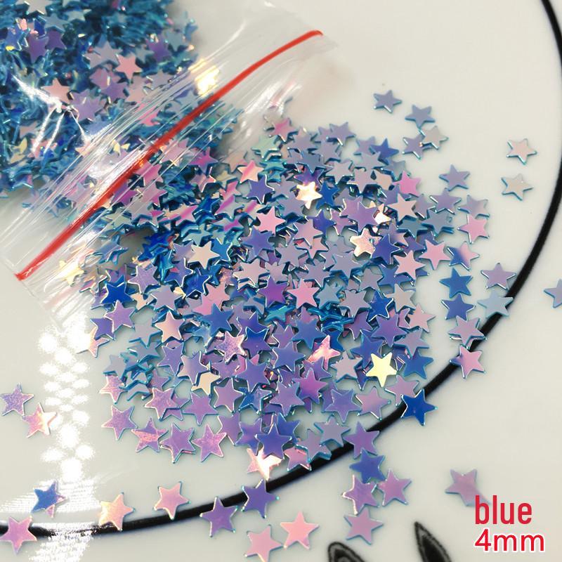 10g Gold Star & Flower Sequin Glitter Beads for DIY Crystal Mud & Nail Art