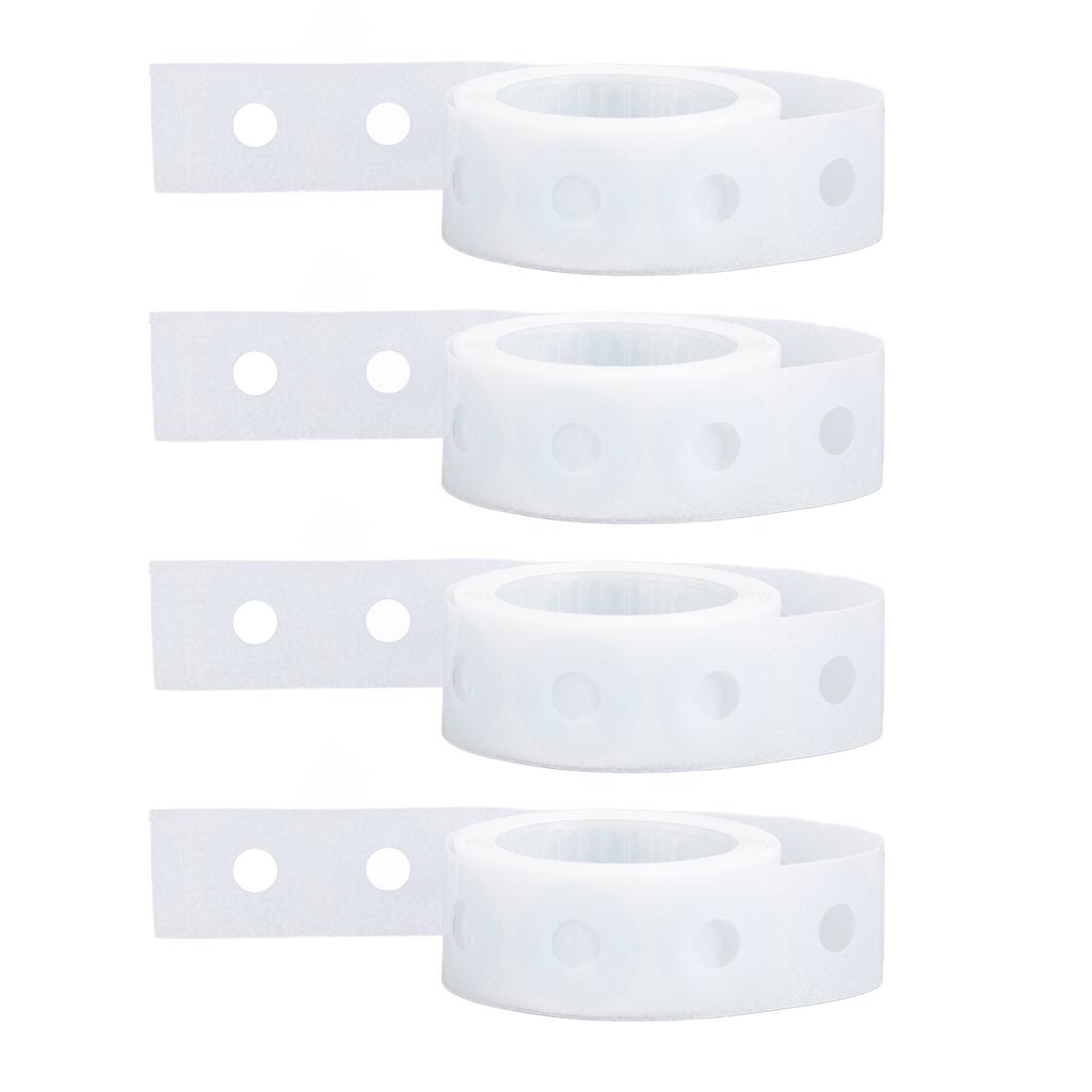 4 Kutu Takviye Etiketi Şeffaf Kendinden Yapışkanlı Gevşek Yapraklı Kağıt Delikli Sayfa Koruyucu