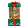 Christmas Music Box Lantern Tree Scene Glittering Snowing Toy for Desktop Home Decor