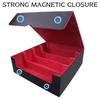 Large Capacity Trading Card Storage Box PU Leather Collectible Game Case Dustproof Container Gaming Card Holder