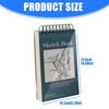 Cuaderno de dibujo de tapa dura, 100 hojas, papel de 68 lb/100 g/m², encuadernación de espiral doble, bloc de dibujo para artistas principiantes, bocetos y garabatos.