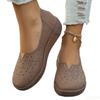 Fashion New Womens Hollow Out Shoes Ethnic Style Low Top Plus Size Shoe Comfort Breathable Flats Casual Solid Color Ladies Shoes Zapatos