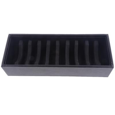 Inserție de card PVC din piele PU cu 10 sloturi pentru bijuterii, brățară, brățară, afișaj negru