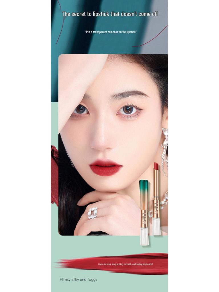 Nude Brown Rose Moisturizing Matte Lipstick: Long-lasting, Non-Fade, Non-Transfer, Non-Stick Cup.