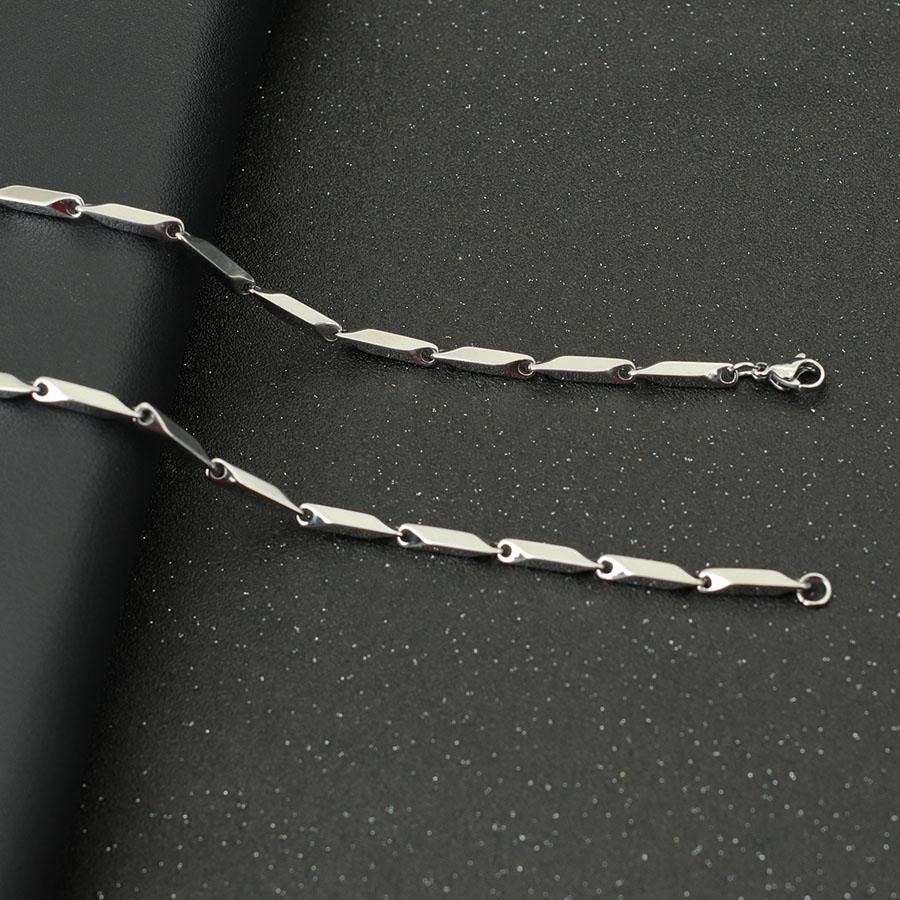 Noter New Stainless Steel Necklace For Men Hiphop Rock Chain Link Collar 4 Colors Punk Jewelry Erkek Kolye Accessories For Him