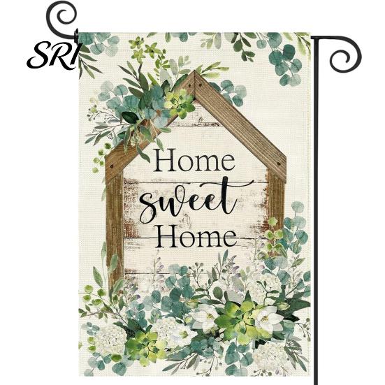 Spring Garden Decor Double-Sided Flag for Porch 12x18 Inch Fade-Resistant Floral Butterfly Welcome Print Decorative Outdoor Yard Patio Mailbox