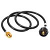 ABBP-4Ft Propane Hose Adapter 1Lb To 20Lb, Convert Propane Tank For Buddy Heater/Weber Q Grill/ Stove
