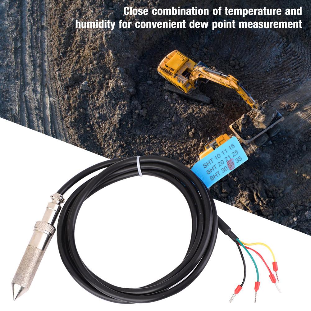 Digital Soil Moisture Sensor Meter Digital Low Consumption Soil Measuring Tool(FS200 SHT31)