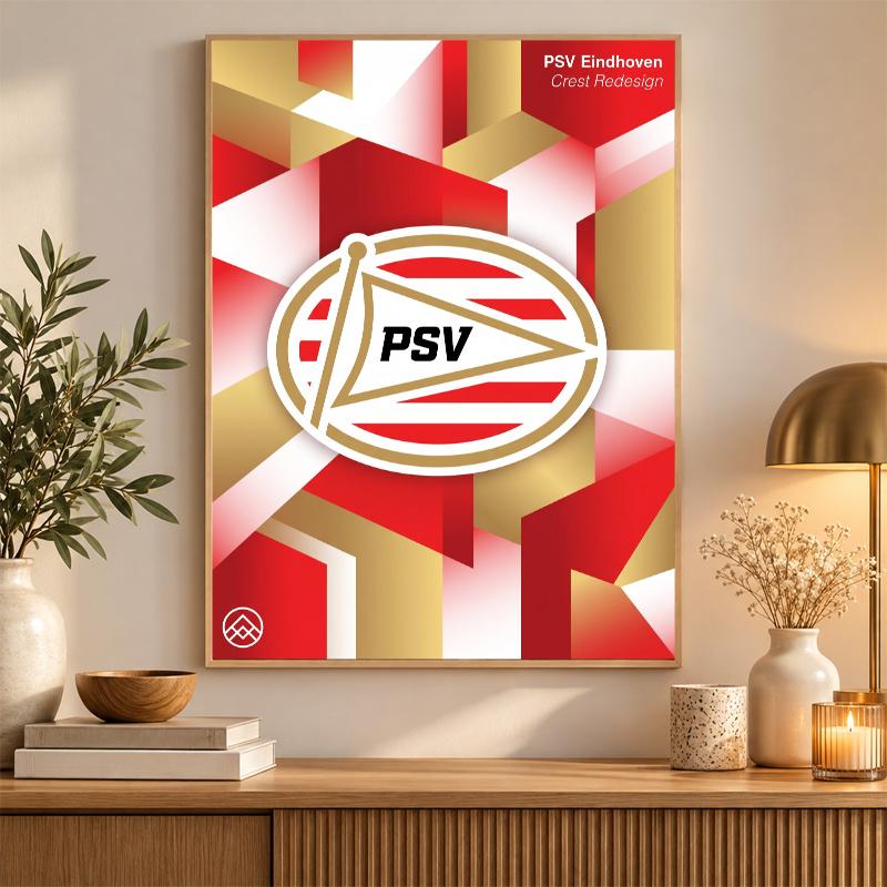 PSV Eindhoven FC Diamond Painting Kit 5D Full Drill DIY Diamond Mosaic Wall Art Home Decor