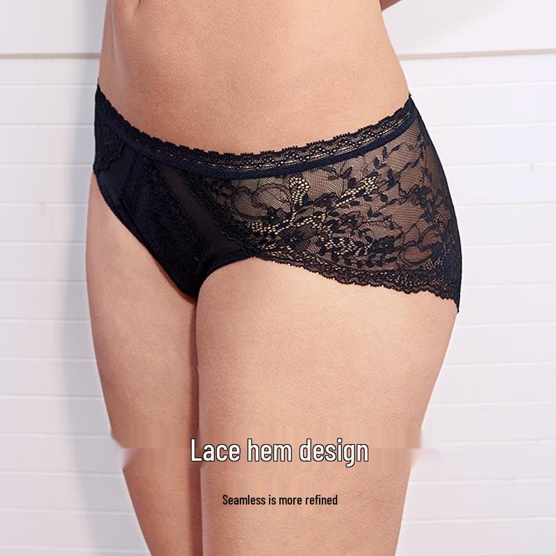Maniform Women's Low-Rise Lace Briefs
